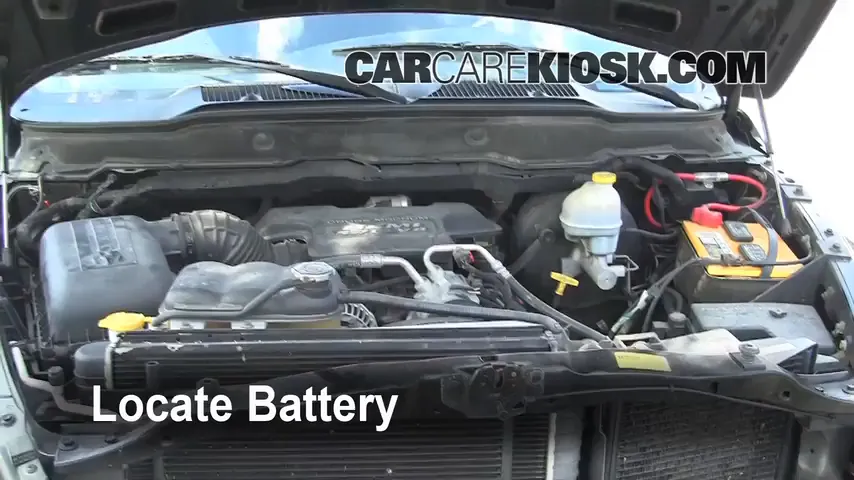 2003 Dodge Ram 2500 5.7L V8 Crew Cab Pickup (4 Door) Battery Replace